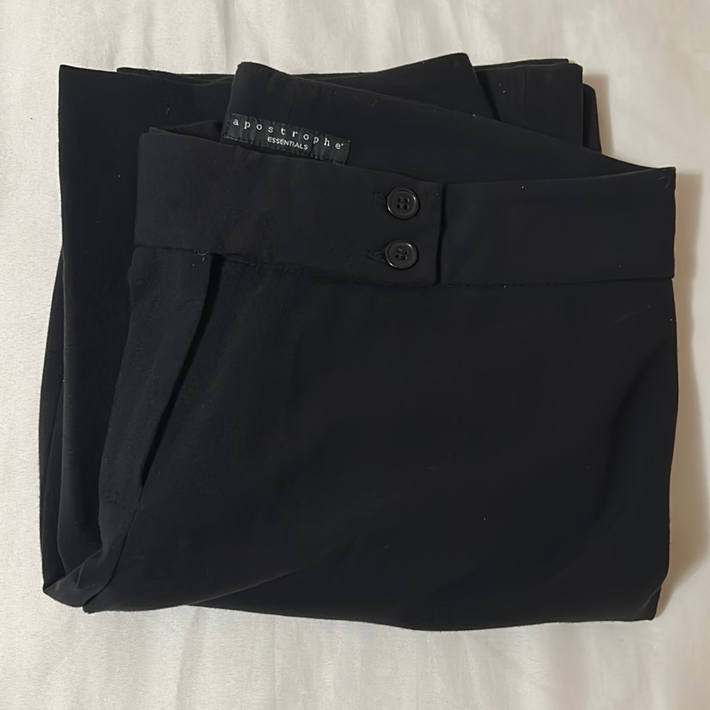 Apostrophe Essentials Black Slack Pants